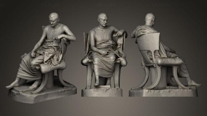 3D модель Сидящий Римлянин (STL)